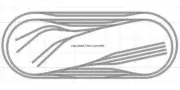 Bachmann E-Z Track Train Layout #039D Train Set HO Scale 5' X 12' DCC Switches