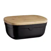 Bread Box, 14 x 9.5 x 6 inches, Black Truffle