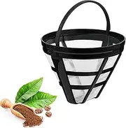 [Prasacco] Reusable Coffee Filters, Coffee Maker Basket Filter Replacement Coffee Filters Cone Coffee Filters for Coffee Bar Brewer Filters, Fit 4-8 Cup Basket Coffee Machine(4 CUP)