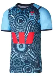 NSW Blues 2024 State of Origin Kids Indigenous Jersey Sizes S-6XL BNWT