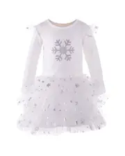 Rachel Riley Snowflake Print Tutu Dress