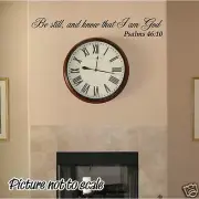 NICE BIBLE quote Vinyl Wall Graphic THE PERFECT TOUCH - Psalms 46:10