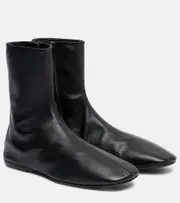 [Dries Van Noten] Dries Van Noten Globe leather ankle boots AU 7.5 black