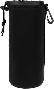 Camera Lens Pouch Bag Neoprene Waterproof Soft Video Camera Lens Pouch Bag & for Ca&no&n for Most Digital SLR Camera(Black-XL)