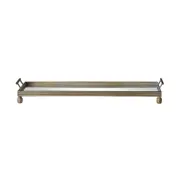 Bobble Handle Long Mirrored Tray 106cm