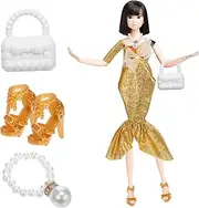 KONTONTY 1 Set Evening Dress Mermaid Dress Dolls Decoration Dolls Costume Accessories Dolls Mermaid Fashion Party Dress for Dolls Sparkly Mermaid Doll Dress Dolls Clothes Dolls Dress Plush