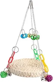 GRIRIW Parrot Swing Bird Parrot Spinner Hamster Rabbit Guinea Pig Cage Parrot Play Stand Hammock Parrot Perch Parrots Cockatoo Parrot Boredom Hens Colorful