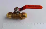 50 PIECES 1/2" PUSH FIT BALL VALVE WITH DRAIN FULL PORT NEW!