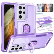 For Samsung Galaxy S22/S21 Note 20 Ultra S20 S10 Plus Ring Stand Shockproof Case