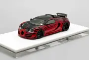LJM 1:64 Red Chiron Vitesse Racing Sports Model Diecast Resin Car