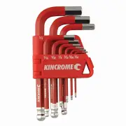 Kincrome K5142 - Ball Joint Hex Key & Wrench Set Short Series 9 Piece