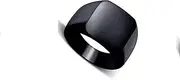 [Mulmoy] Vintage Geometry Men Rings Stainless Steel Punk Rings Titanium Steel Party Ring
