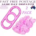 Cock Ring Double Sleeve Balls Delay Ejaculation Sheath Men Adult Sex Toy Men's
