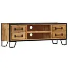 Lowboard TV Cabinet Stand Entertainment Storage Unit Solid Wood Home Furniture