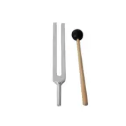 Tuning Fork C256 Hz Tone Heavy Aluminum Handle Sound Vibration with Mallet