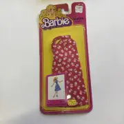 Barbie Best Buy Fashion 1361 Red Floral Variation Dress 1979 Rare