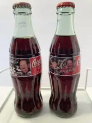 dale earnhardt 8 oz glass vintage coke bottles new