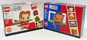LEGO BRICKHEADZ 40542 FC BARCELONA & 40541 MANCHESTER UNITED GO BRICK ME NISB