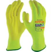 SupaFlex Hi-Vis Yellow Work Glove GFH217 Touchscreen Foam Coated EN388