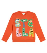 [Stella McCartney Kids] Stella McCartney Kids Printed cotton jersey sweatshirt Y 4 red