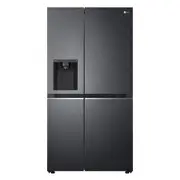 LG 635 Litre Side By Side Fridge - Matte Black