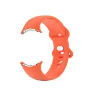 For Pixel Watch Silicone Straps Butterfly Two-hole Monochrome Watch Wristbands