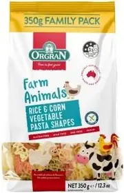 Orgran Farm Animal Shapes Pasta G/F 350g