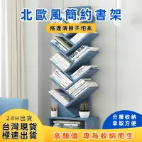 在飛比找樂天市場購物網優惠-【臺灣現貨】樹形書架 簡易書架 創意書架 桌面書架 樹形收納