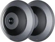 6MP Fisheye WiFi Security Camera 2.4/5GHz Indoor Camera 2-Way Audio Smart Detection 360° Panorama PoE Cameras(2PCs WiFi Cam Black)