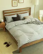 日式新疆天竺棉系列~MUJI無印良品風 純棉純色單人床包被套3件組(3.5尺)~PICHOME 挑 家居