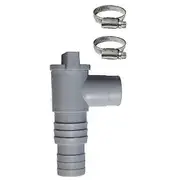 Hose Connector Widely Compatible with Fixing Clip 32mm Calibre Above Ground Pool Pool Plunger Valve Swimming Pool grey