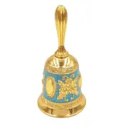 Hourwof Hand Bell,Metal Dinner Bell Decorative Wedding Bells Service Bell Cal...