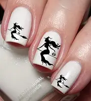 Halloween Witch Nail Art Decal Sticker