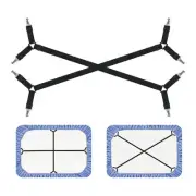 Bed Sheet Holder Straps, Adjustable Bed Sheet Fasteners Grippers Clip, Triang...