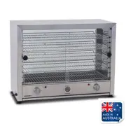 Hot Food Warmer 100 Pie Square Both Side Glass Pie Master Roband PM100G No Light