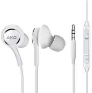 OEM Amazing Stereo Headphones for Samsung Galaxy A02S White - AKG Tuned - with M