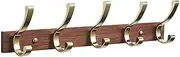 Hangers,Wall Coat Racks Wall-Mounted Coat Rack Hook Hat Towel Coat Hook Wall-Mounted Coat Hook Coat Rack Length 19.6 Inches (5 Hooks) Wall-Mounted Coat Rack,