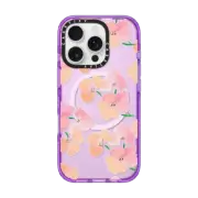 iPhone 16 Pro Impact Case MagSafe Compatible Pressed Flowers iPhone Case
