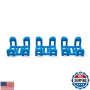 Tractive GPS Dog Tracker Rubber Attachment Clips (Pack of 3), Blue, 2.8 cm