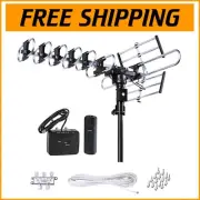 All-In-One HD Antenna Kit - 200 Miles, Motorized Rotation & Low Noise Amplifier