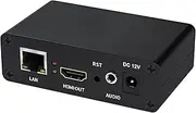 Unisheen USB IP to HDMI HD Video Decoder- H.265/H.264 IP Camera & Streaming Mini Decoder for SRT/HTTP/RTSP/RTMP/M3U8/FLV/UDP,Support YouTube/Facebook/Twitter/Ig, LCD Display & Broadcast Platform