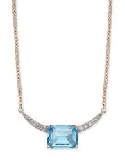 Eliot Danori Cubic Zirconia Pendant Necklace, 16" + 1" extender Gold NWT! $60