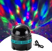 Colorful Rotating Lamp,Colorful Rotating Magic Ball Light with Music - Dance Party Lights Disco Ball Lamp with 7 Light Effects for Home