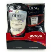 OLAY REGENERIST Eye Lifting SERUM + DAILY REGENERATING Cleanser Holiday Gift NOS