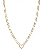 Bloomingdale's Fine Collection Open Heart Figaro Link Chain Necklace in 14K Yellow Gold, 18