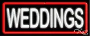 BRAND NEW "WEDDINGS" 32x13 W/BORDER REAL NEON SIGN w/CUSTOM OPTIONS 10649