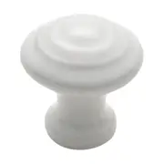 3474 Cupboard Knob White Porcelain Domed D25xP30mm