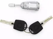 Rynplex Left Door Lock Barrel Cylinder, for VW, for Golf 4 IV MK4, for Bora, A6, for Skoda, Fabia, for Polo, 1997-2003 604837167 Lock Door Ignition Barrel