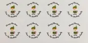 24x Personalised Christmas Gift Stickers Labels Elf Family Santa