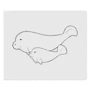 2 x 'Manatee Mama and Baby' Lens Cleaning Cloths (LC00020233)